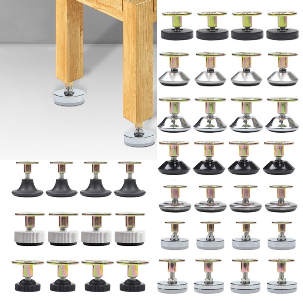 Furniture Leveling Hardware - 4pcs Adjustable Furniture Support Leg Screw-in