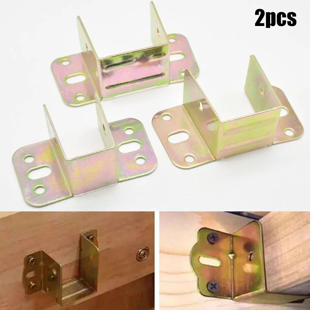 2pcs U Shaped Metal Bed Bracke - Furniture Hardware Supply ulasan dan harga