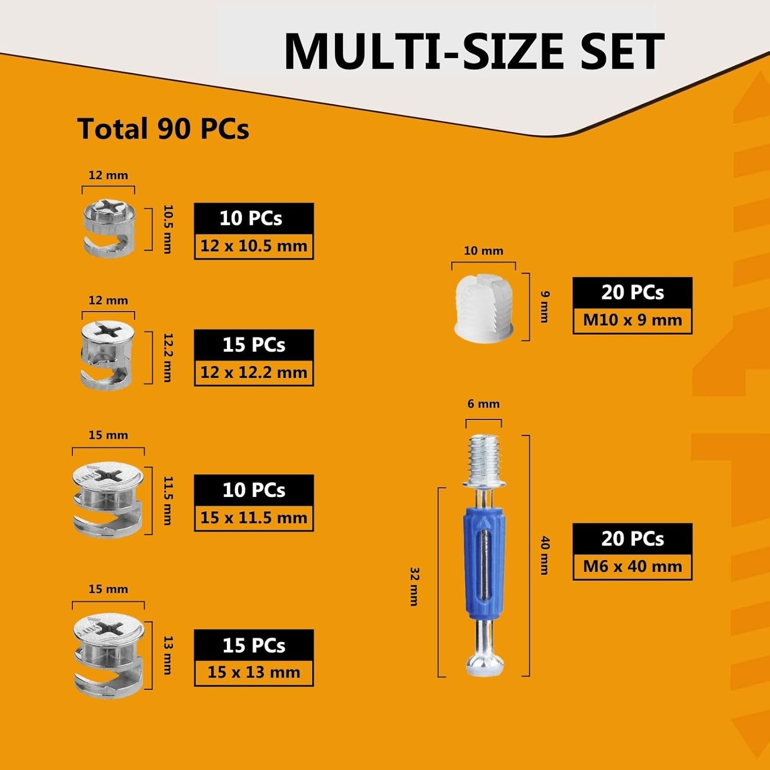 90 Pcs Furniture Cam Locks wit - Furniture Hardware Ikea ulasan dan harga