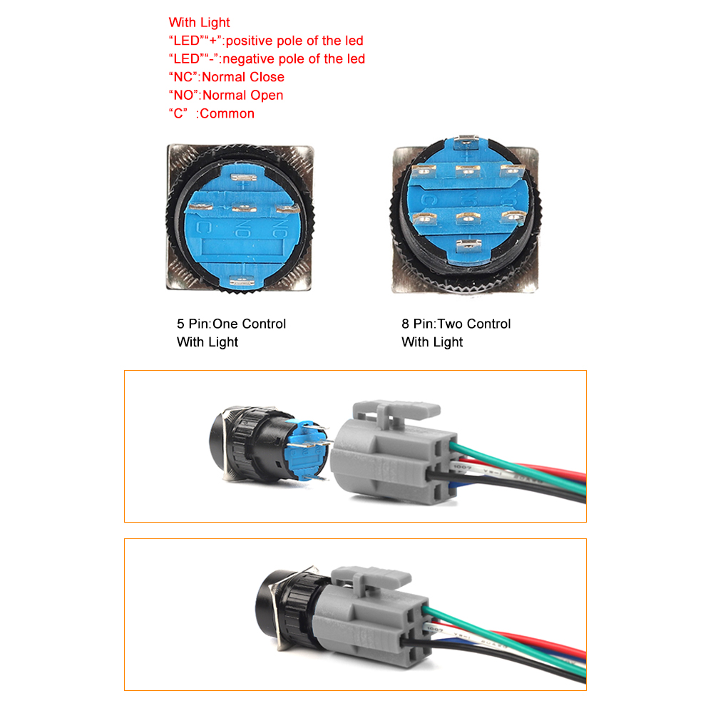 16mm 12/24/220V Momentary LED  - Cabinet Knob Round ulasan dan harga