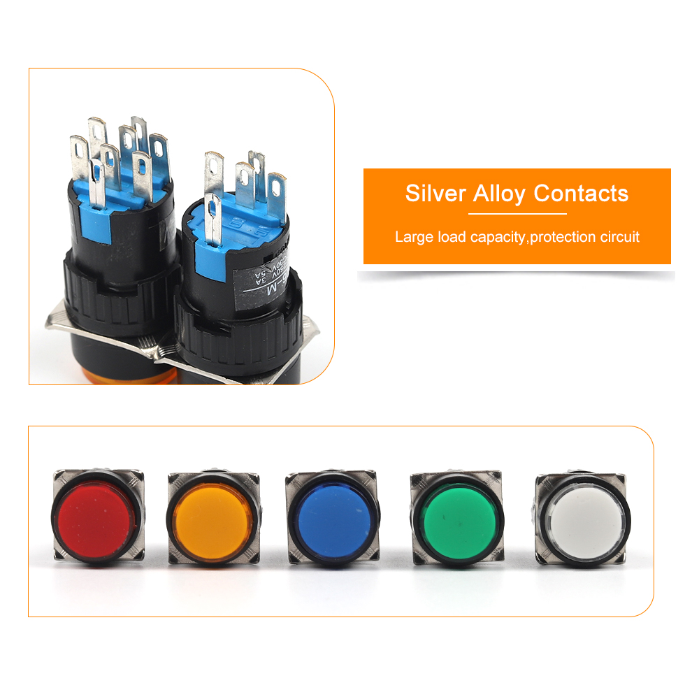 16mm 12/24/220V Momentary LED  - Cabinet Knob Round ulasan dan harga