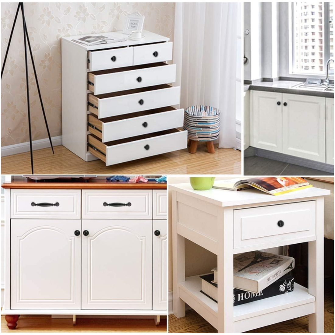 5PCS Aluminum  Kitchen Cupboar - Cabinet Knob Round ulasan dan harga
