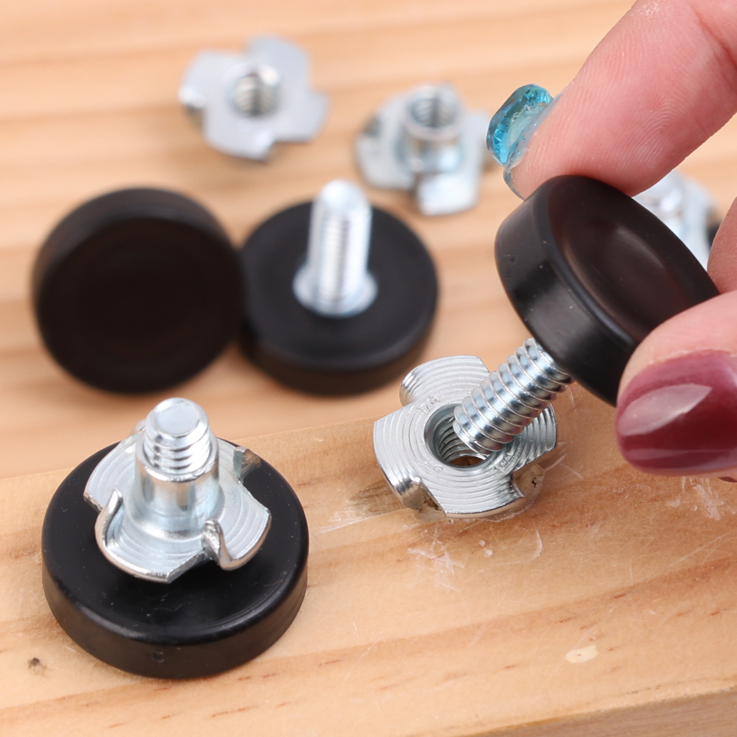1-12pcs Adjustable Foot Pad An - Furniture Leveling Hardware ulasan dan harga