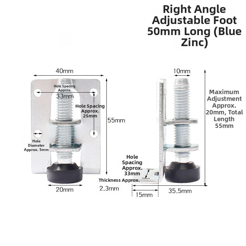 6 Pcs Adjustable Leveling Feet - Furniture Leveling Hardware ulasan dan harga