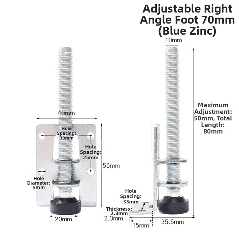 6 Pcs Adjustable Leveling Feet - Furniture Leveling Hardware ulasan dan harga