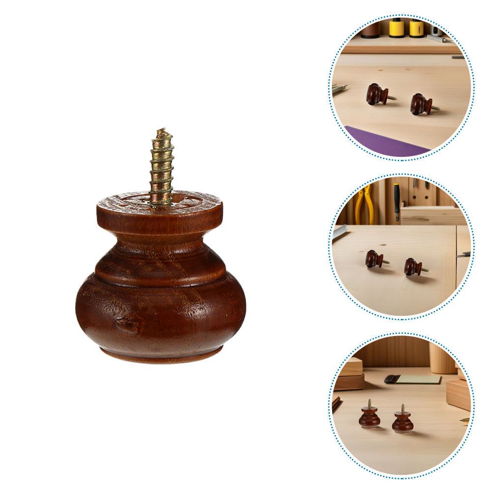 10Pcs Wood Cabinet Knob Round  - Cabinet Knob Round ulasan dan harga